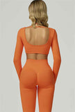 The Prime Long Sleeve Crop Top Leggings 2-Piece Set