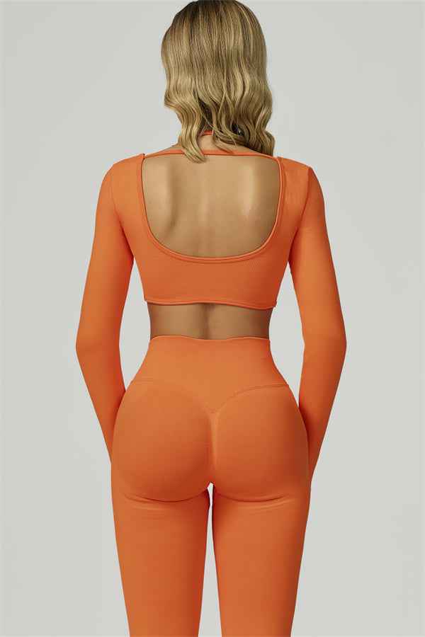 The Prime Long Sleeve Crop Top Leggings 2-Piece Set