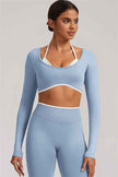 The Elevate Long Sleeve Crop top Leggings 2-Piece Set