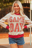 GAME DAY Varsity Stripe Crewneck Sweatshirt