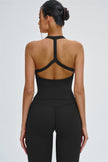 The Slate Y-Back Top Flared Leggings 2-Piece Set