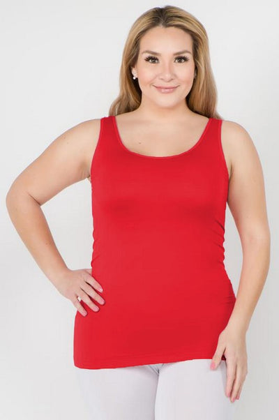 Womens Seamless Tank Top - PLUS SIZE - Pikemla