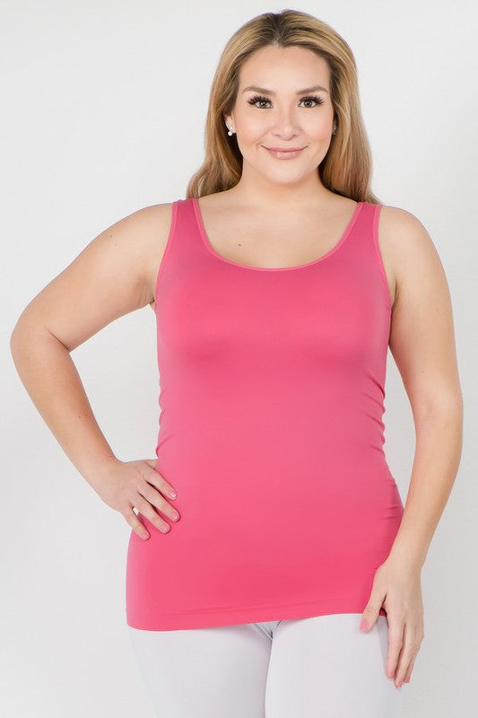 Womens Seamless Tank Top - PLUS SIZE - Pikemla