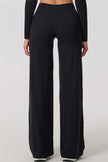 The Nestle Long Sleeve Crop Top Straight Leg Pants 2-Piece Set