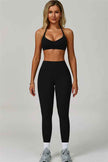 The Bold Cross Back Sports Bra Leggings 2-Piece Set