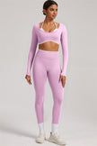 The Elevate Long Sleeve Crop top Leggings 2-Piece Set