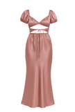 Romance in Rome Satin Dress