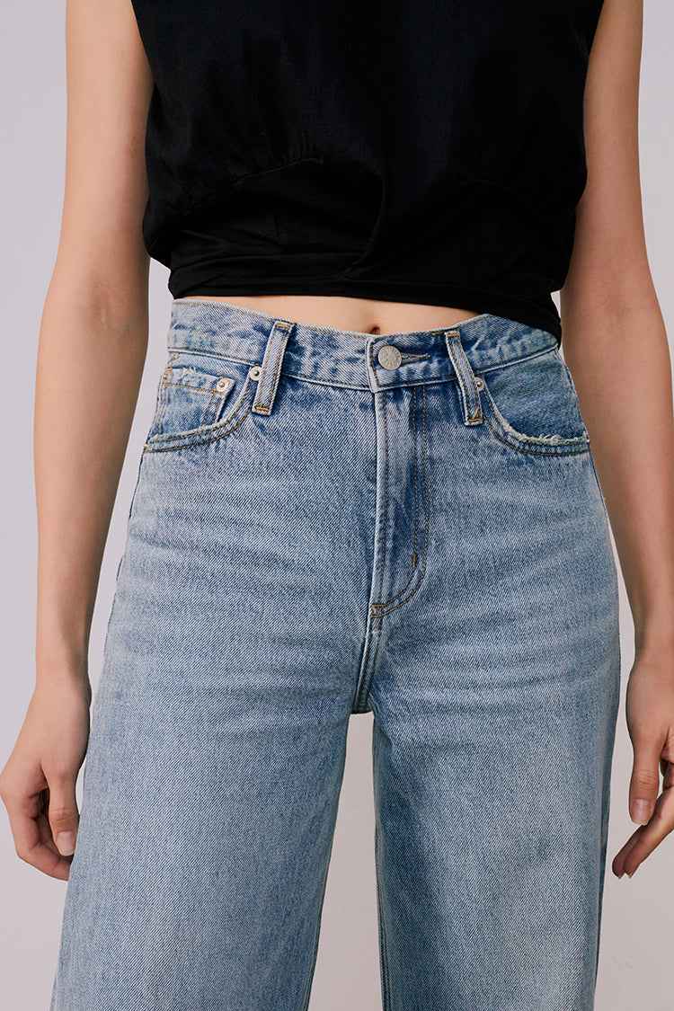 Angeles High Rise Baggy Jeans HJ103