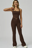 The Flourish Crop Tank Flared Leggings 2-Piece Set