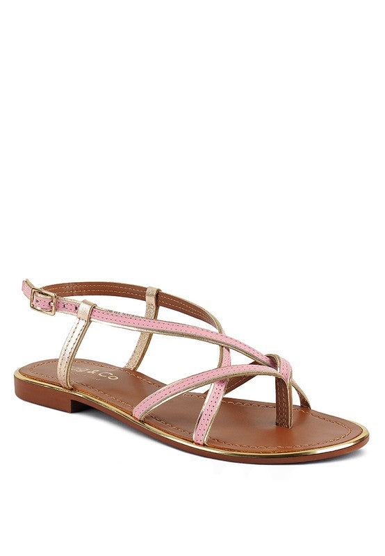 Pheboe Strappy Flat Sandals - Pikemla