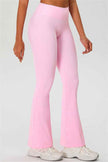 The Ember Sports Bra Crop Top Flared Leggings 3-Piece Set