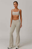 The Halo Sports Bra Flared Leggings 2-Piece Set