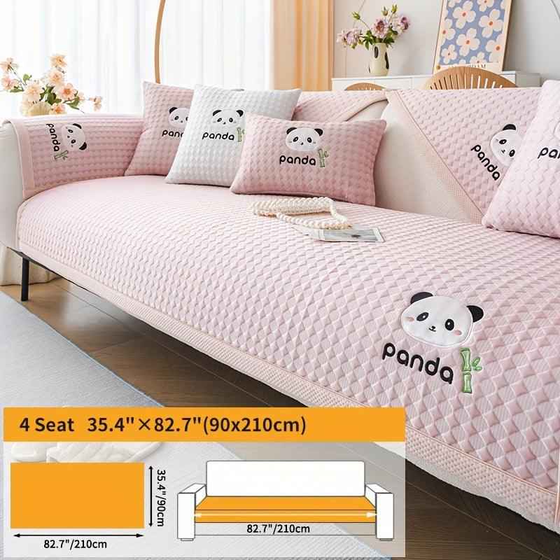 Waterproof Couch Cover, Non-Slip Panda Pattern Sofa Cover