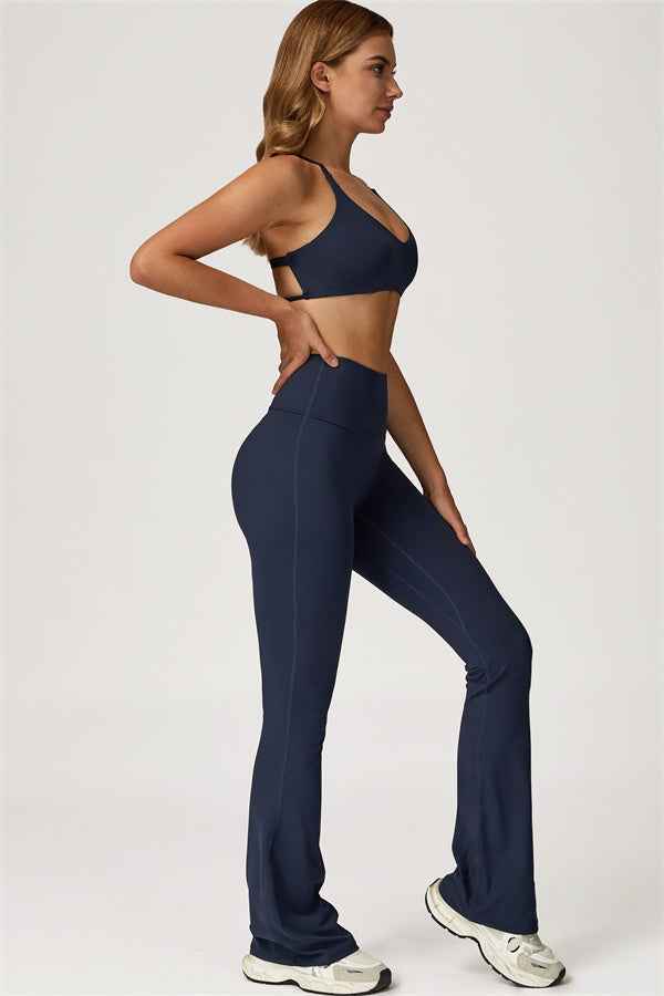 The Lily Sports Bra Flared Leggings 2-Piece Set