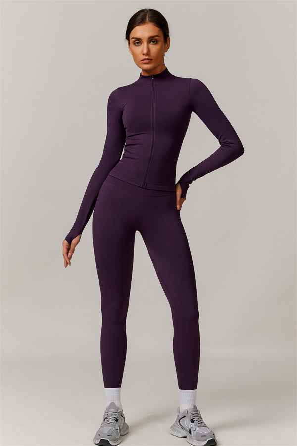 The Nova Luxe Jacket Sports Bra Leggings 3-Piece Set