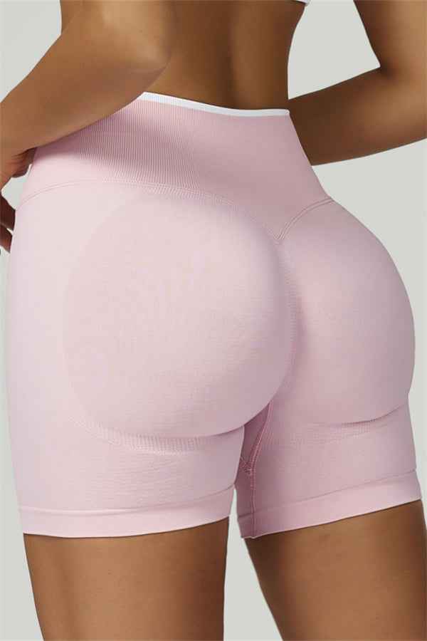 The Prime Line Long Sleeve Crop Top Shorts 2-Piece Set