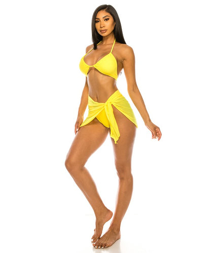 Three Piece Bikini Set - Pikemla