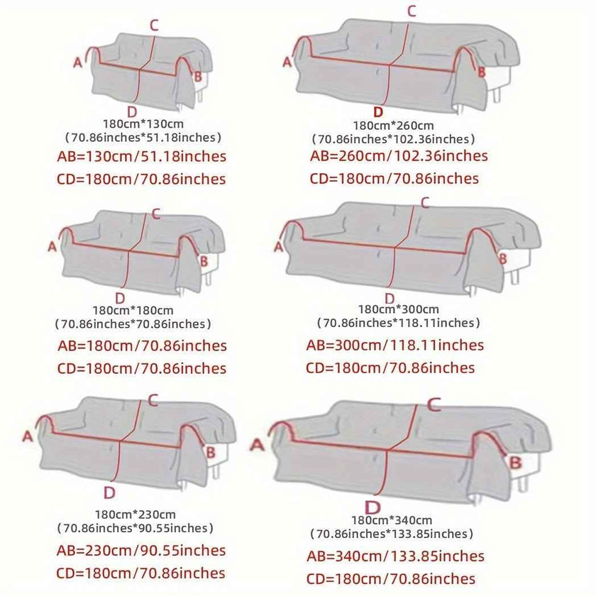 Boho Chic Double-sided Chenille Sofa Cover with Tassels - All-Season