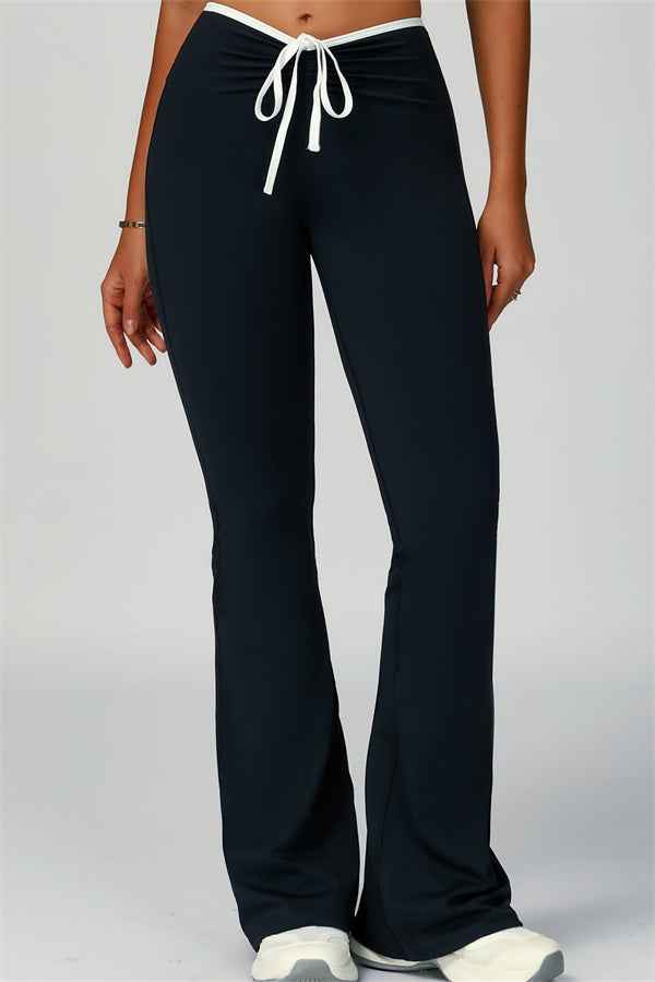 The Skyline Tie Top Flared Leggings 2-Piece Set