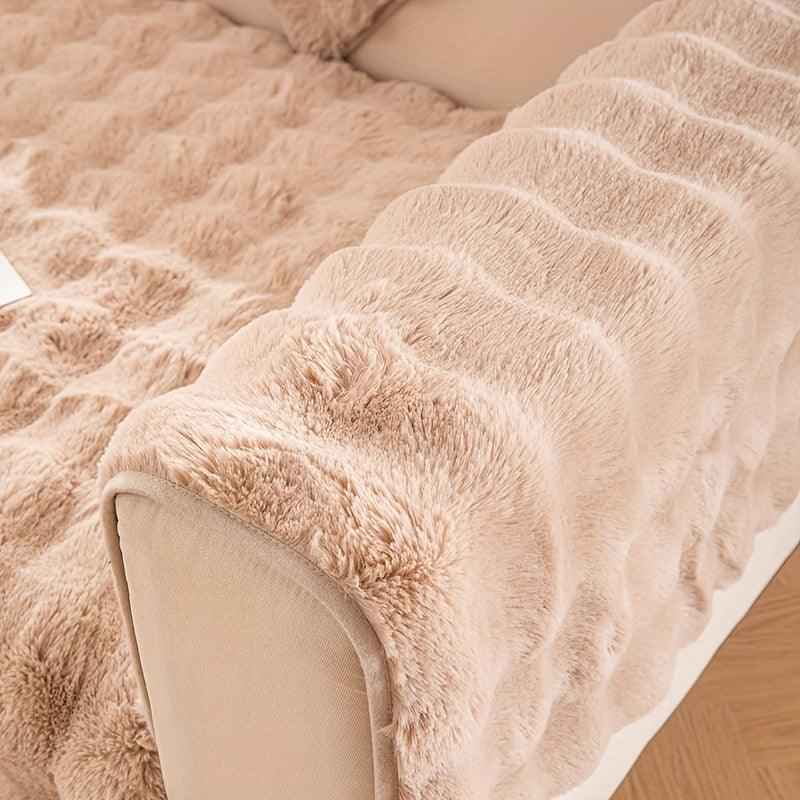 Molly Mutt Couch Cover - Soft, Cozy, and Non-Slip Plush Sofa Protector