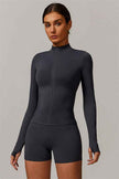 The Nova Luxe Jacket Sports Bra Shorts 3-Piece Set