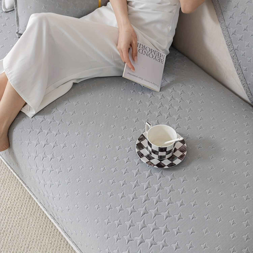 Summer Cooling Silk Non-slip Sofa Cover- Couch Cover for Dogs