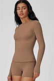 The Oasis Long Sleeve T-shirt Shorts 2-Piece Set
