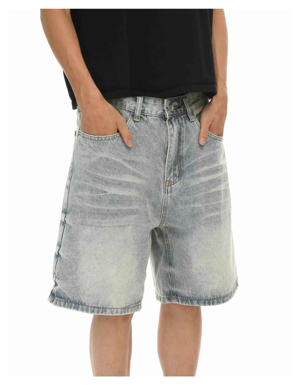 Men's Wash Relaxed Fit Denim Shorts