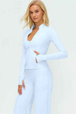 The Twirl Zip Jacket New Straight Leg Pants 2-Piece Set
