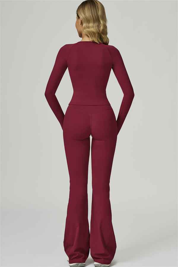 The FlexFit Active Top Flared Leggings 2-Piece Set