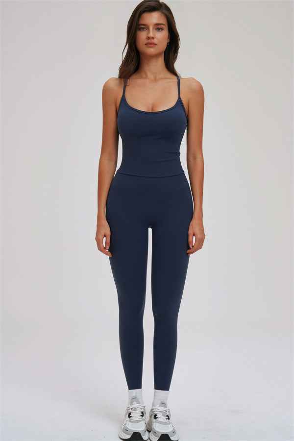 The Svelte Cross Back Tank Top Leggings 2-Piece Set
