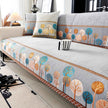 Pet Proof Couch Cover - Boho Chenille Sofa Cover with Tree Embroidery