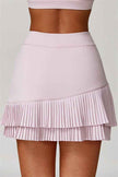 The Lavish Cut-out Crop Top Tennis Skirt 2-Piece Set