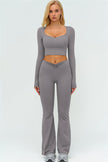 The Lushness Long Sleeve Crop top
