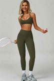 The Bold Cross Back Sports Bra Leggings 2-Piece Set