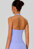 The Solid Halter Tank Top Leggings 2-Piece Set