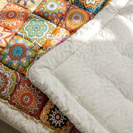 Bohemian Cushion Cover for Armless Sofa – Non-Slip, All-Season