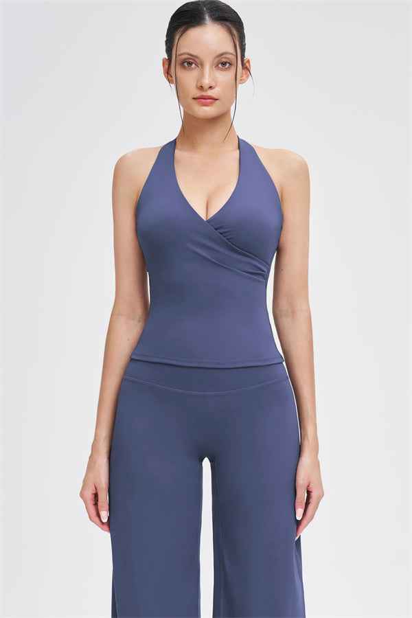 The Stride Crop Top Straight Leg Pants 2-Piece Set