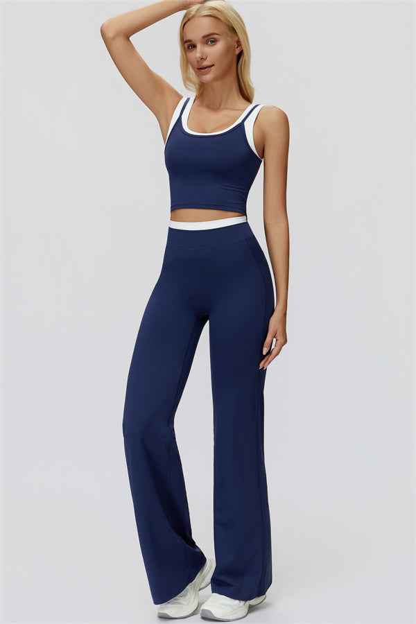 The Canyon Crop Tank Flared Leggings 2-Piece Set