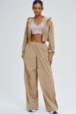 The Svelte UV protection Crop Hoodie Sweatpants 2-Piece Set