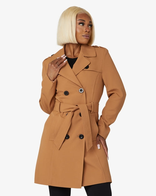 Spring/Summer Military Double Breasted Trench Coat (9049-SP) - Pikemla