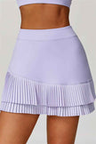 The Lavish Cut-out Crop Top Tennis Skirt 2-Piece Set