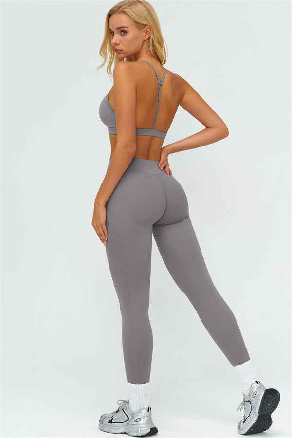 The Lushness Y-Back Sports Bra Leggings 2-Piece Set