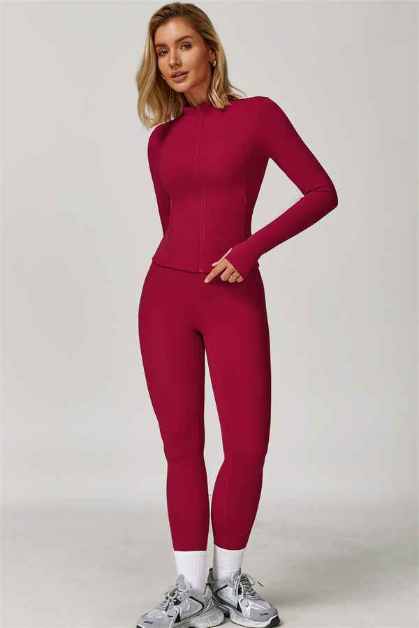 The Refresh Jacket Sports Bra Leggings 3-Piece Set