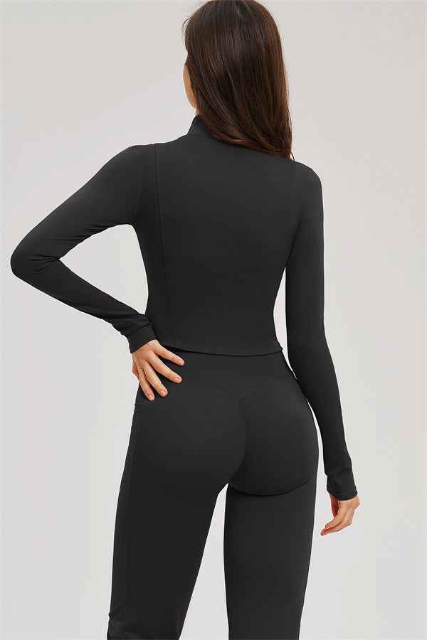 The Sizzle Zip Jacket Sports Bra Flared Leggings 3-Piece Set