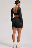 The Elevate New Long Sleeve Crop top