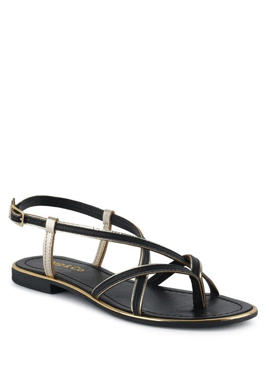 Pheboe Strappy Flat Sandals - Pikemla