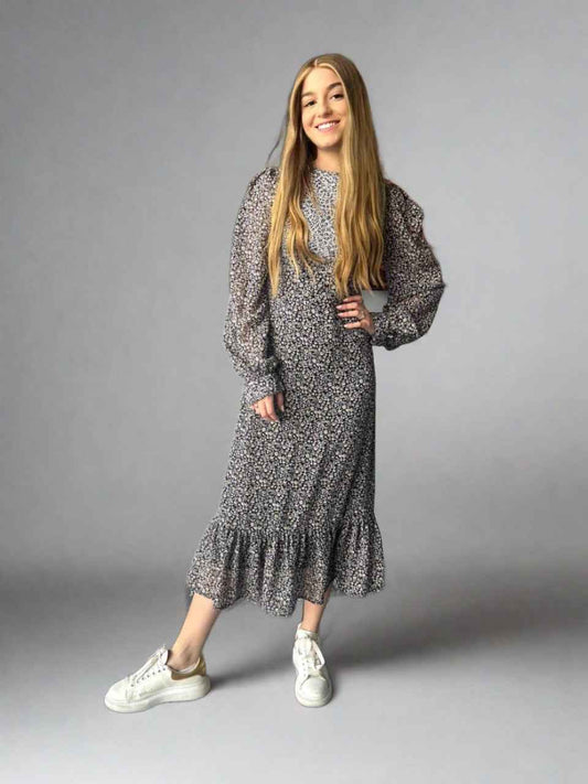 Floral Micro Print Dress