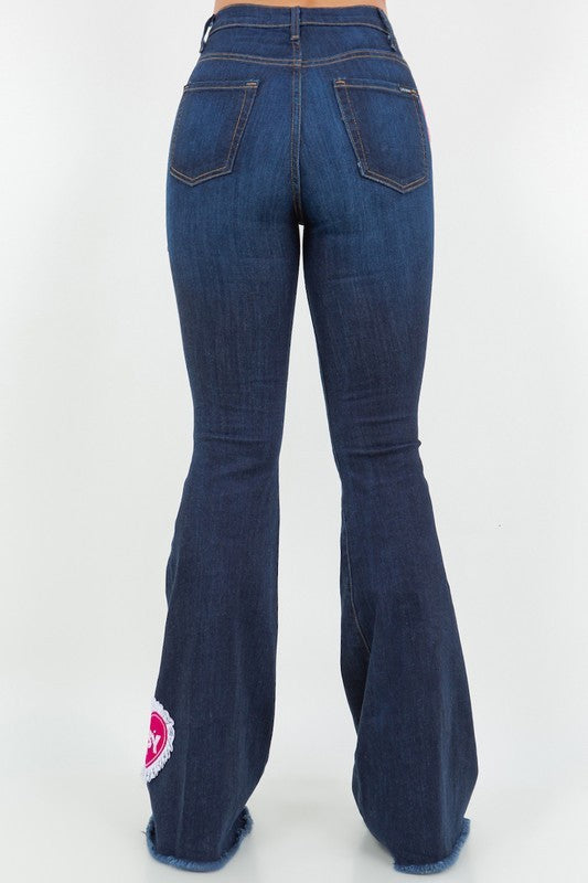 Sweet Heart Bell Bottom Jean- Inseam 32\