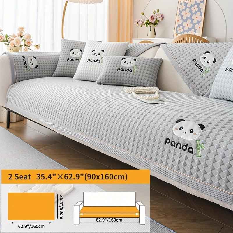 Waterproof Couch Cover, Non-Slip Panda Pattern Sofa Cover